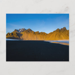 Vestrahorn-Gebirge in Island Postkarte