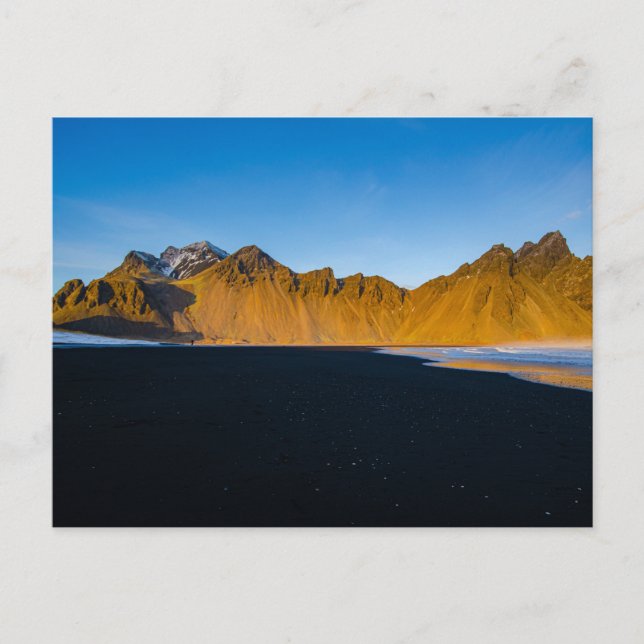 Vestrahorn-Gebirge in Island Postkarte (Vorderseite)