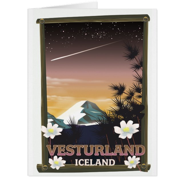 Vesturland Island Reiseplakat (Vorderseite)