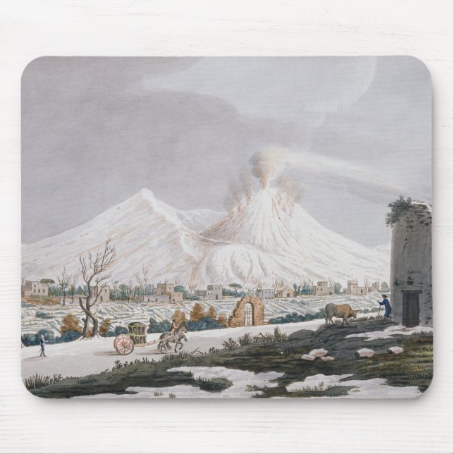 Vesuv im Schnee, Platte V von 'Campi Phlegraei: O Mousepad (Vorne)