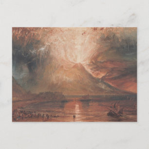 Vesuv in Eruption Neapel Italien J. Turner Postkarte