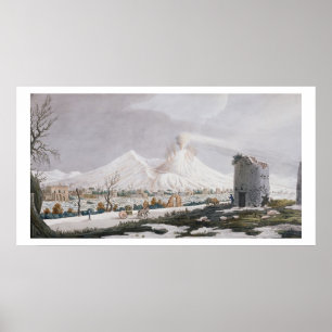Vesuv in Snow, Platte V von "Campi Phlegraei: O Poster