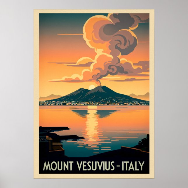 Vesuv Italien V06 Poster (Vorne)
