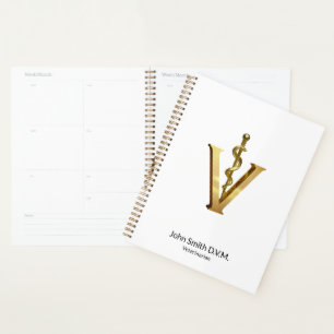 Vet Asclepius de médecine vétérinaire Elegant Gold
