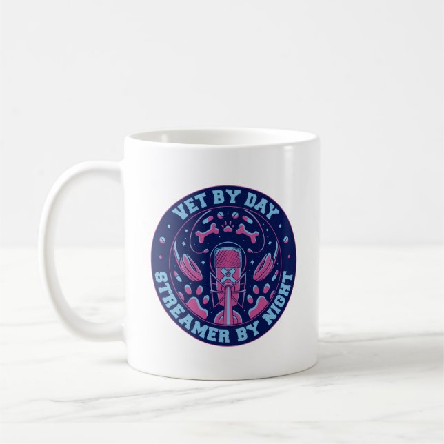 VET BY DAY STREAMER PER NACHT KAFFEETASSE (Links)