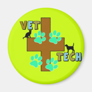 Vet Tech-Geschenk Magnet
