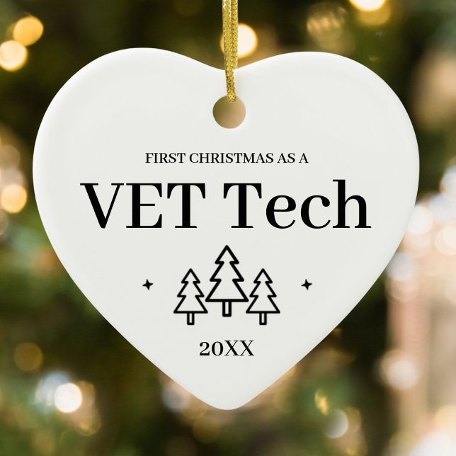 VET Tech New Job Weihnachten Keramik Ornament (VET Tech New Job Christmas Ceramic Ornament
)