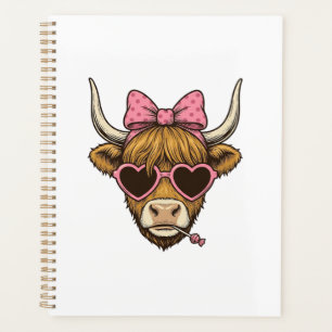 Vêtement Rétro Lunettes Cœur Vache Highland Mignon