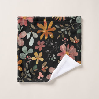 Vêtements à linge imprimés à tendance florale noir