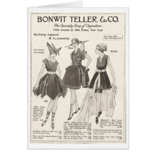 Vêtements de bain pour femmes vintage 1916,
