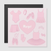 Vêtements de ballet Carte magnétique - Arrière - p