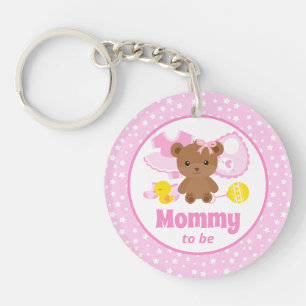 Vêtements d'ours en peluche rose Baby Shower Maman