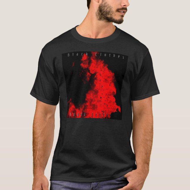 Vêtements noirs par le T-shirt de Danny Daurko (Devant)