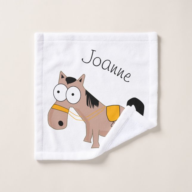 vêtements pour bébés de cheval costume pour bébés  (Gant de toilette)