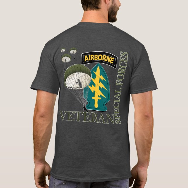 Vétéran aéroporté - T-shirt des forces spéciales ( (Dos)