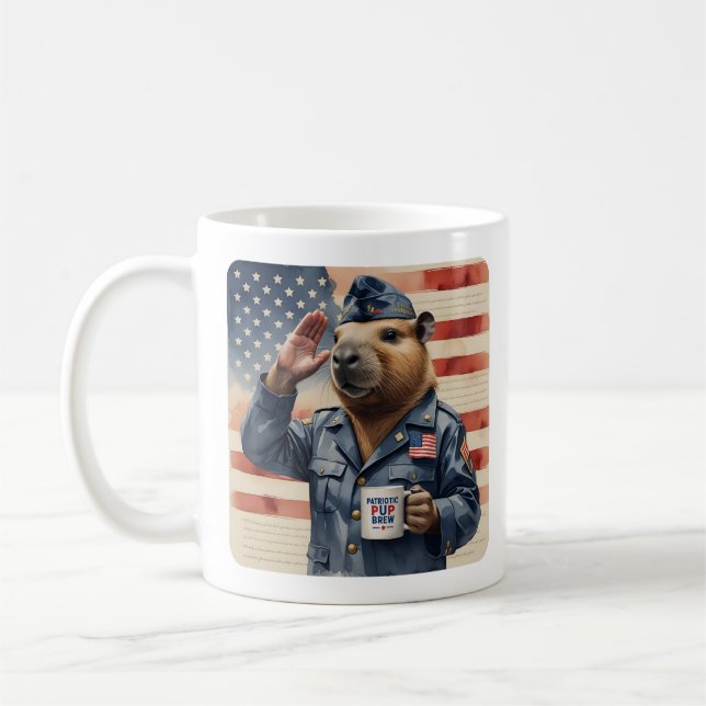 Veteran Capybara Coffee Mug Set Kaffeetasse (Links)