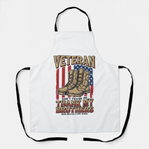 Veteran Danke Meinen Brüdern Vintage Militär-Shirt Schürze