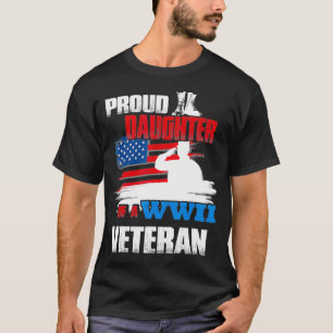 Veteran Day WW2 Geschenk stolze Tochter eines Vete T-Shirt