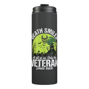 Veteran Death Smiles Halloween Design_1 Thermosbecher