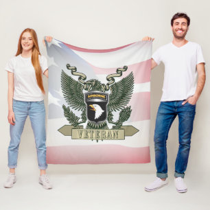 Veteran der 101. Luftlandedivision Fleecedecke