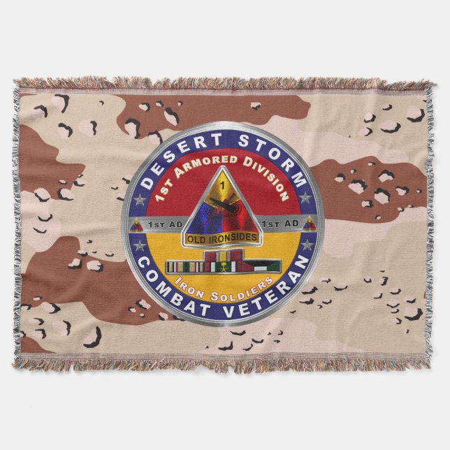 Veteran der 1. Panzerdivision Desert Storm Decke (Vorderseite)