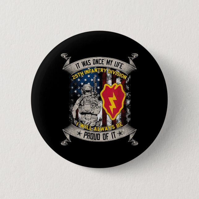 Veteran der 25. Infanteriedivision Schofield Barra Button (Vorderseite)