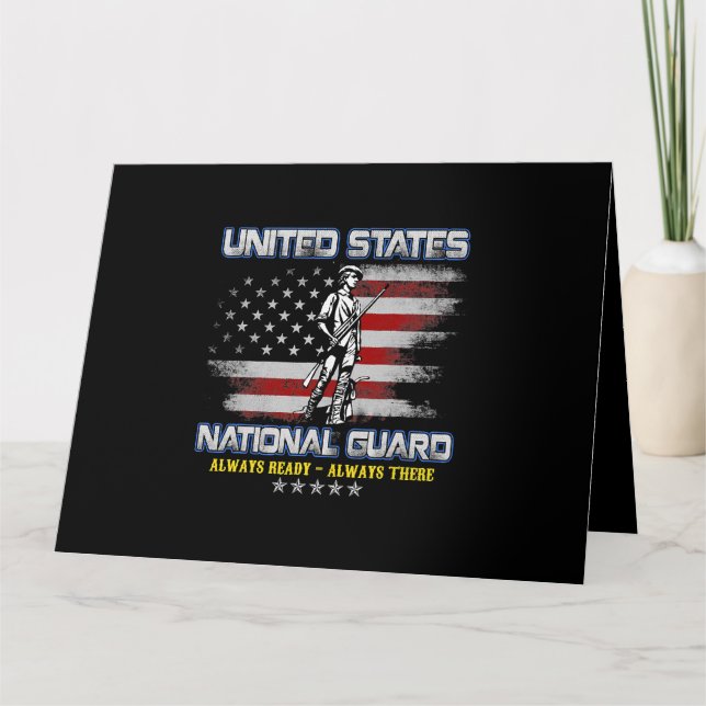 Veteran der Nationalgarde ist immer bereit für die Karte (Vorderseite)