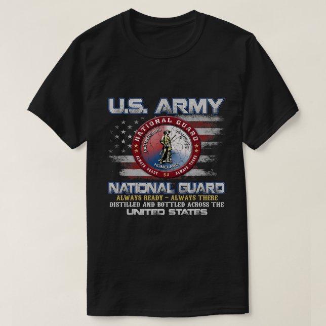 Veteran der Nationalgarde ist immer da V T-Shirt (Design vorne)