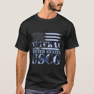 Veteran der Uscg Camouflage America Fla, Staaten T-Shirt