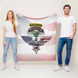 Veteran des 75. Ranger-Regiments Fleecedecke