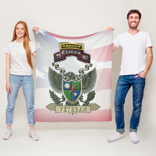 Veteran des 75. Ranger-Regiments Fleecedecke (Beispiel)