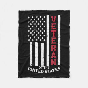 Veteran des Flag-Gedenktages der Vereinigten Staat Fleecedecke
