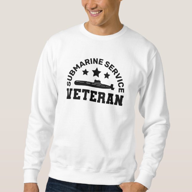 Veteran des U-Boot-Dienstes - Militärplanung Sweatshirt (Vorderseite)