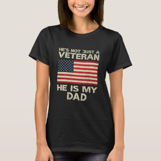 VETERAN Er ist mein VATER Amerikanischer Fahnenvet T-Shirt