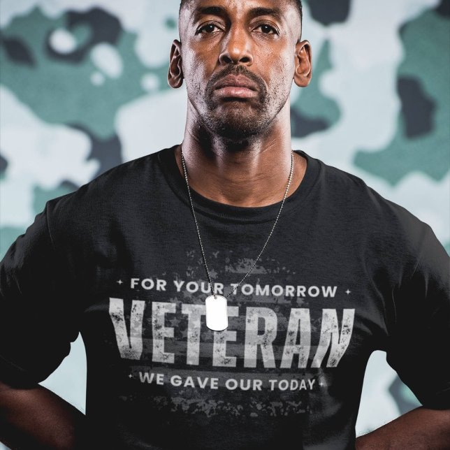 Veteran, für Ihre Zukunft haben wir unser Heute T-Shirt (Design available in many apparel types, sizes, colors and additional products. )