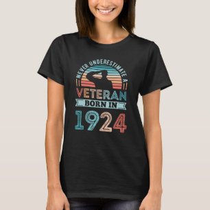 Veteran geboren 1924 100. Geburtstagsgeschenk T-Shirt