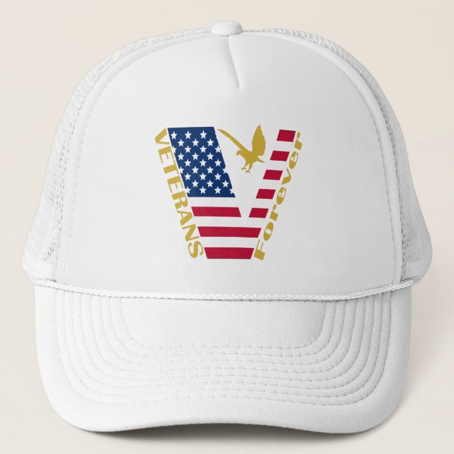 Veteran Hat Truckerkappe (Vorderseite)