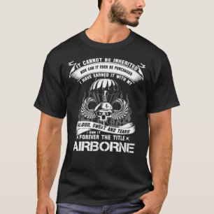 Veteran im Flugzeug Infanterie Mutter im Flugzeug T-Shirt
