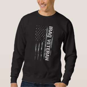 Veteran Irak Veteran Amerikanische Flagge Sprüche Sweatshirt