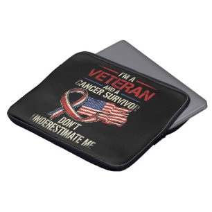Veteran Krebspatient Über- oder Unterschätze Mich Laptopschutzhülle