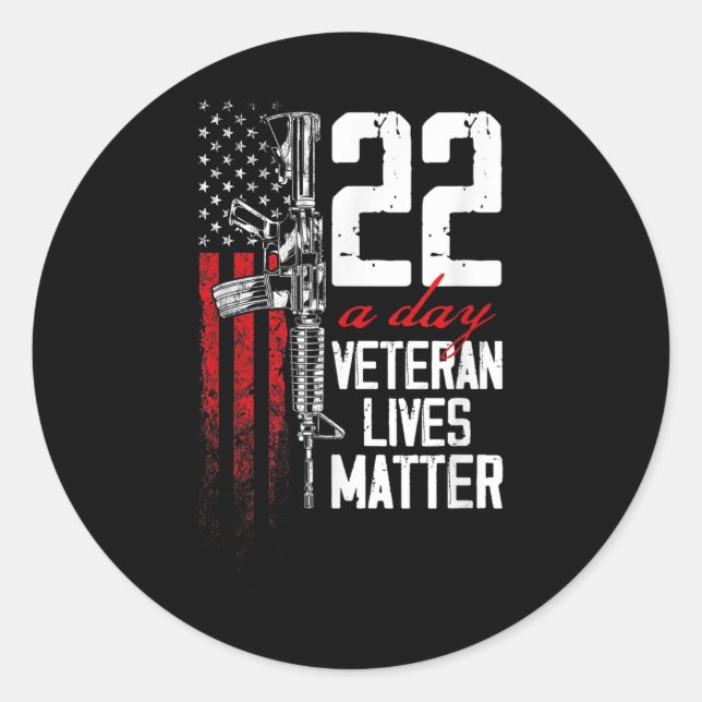 Veteran lebt Selbstmord Bewusstsein Ptsd Veteran 2 Runder Aufkleber (Vorderseite)