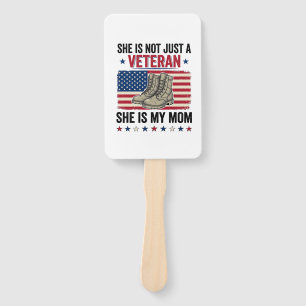 Veteran Mama Patriotisches Militärstiefel-Shirt-De Fächer