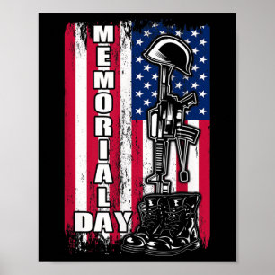 Veteran Memorial Day Patriotic Poster