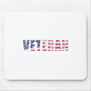 Veteran mit US-Flagge-USA-Veteran-Amerika Mousepad