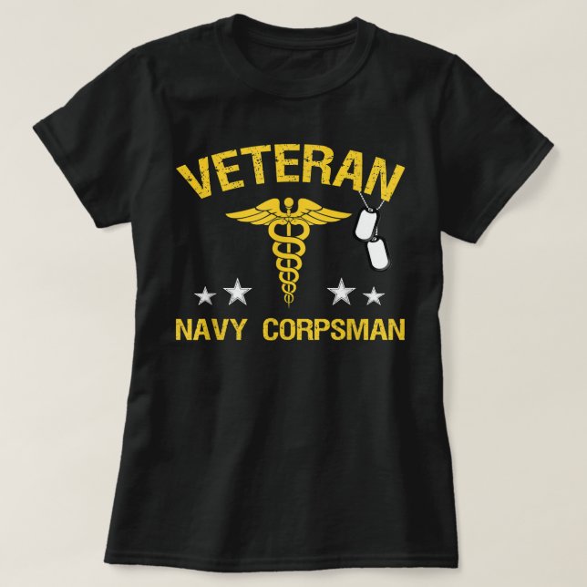 Veteran Navy Corpsman T Shirt (Design vorne)