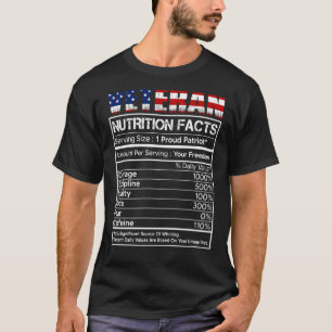 Veteran Nutrition Fakten perfekt für Vater T-Shirt