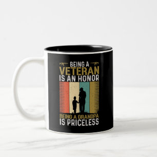 Veteran Opa Zweifarbige Tasse