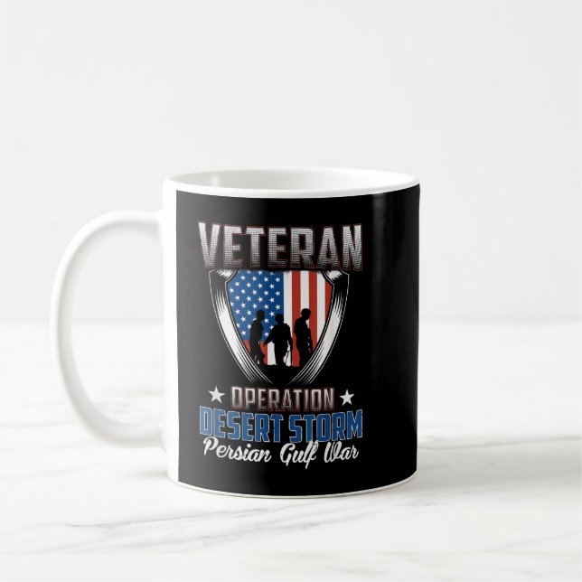 Veteran Operation Desert Storm Persian Gulf War Kaffeetasse (Links)