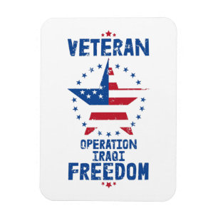 Veteran - Operation "Freiheit im Irak" Patriotis Magnet