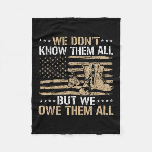 Veteran Patriotic Veteran US Flag 4. Juli Veterane Fleecedecke